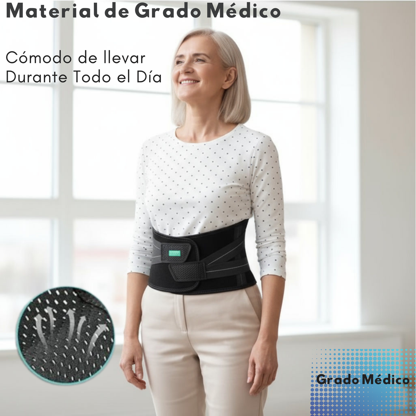 Faja térmica para el dolor correctora de postura