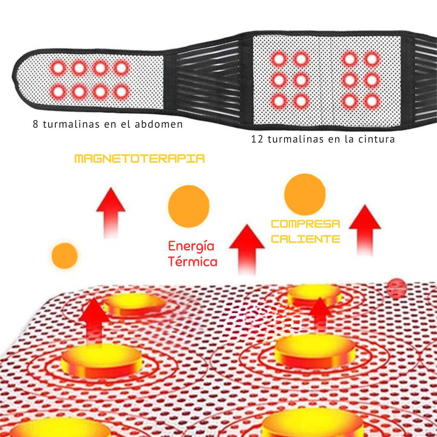 Faja térmica para el dolor correctora de postura